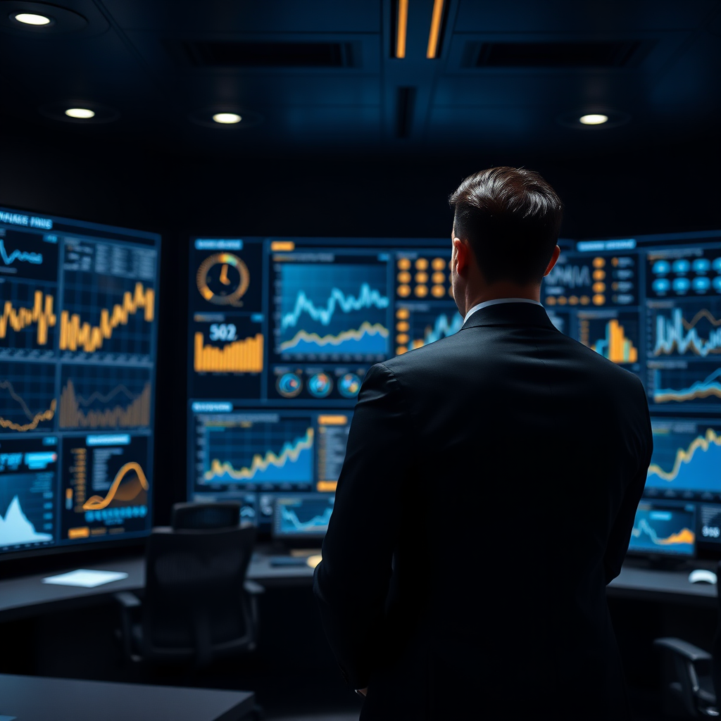 Enquêteur analysant des données